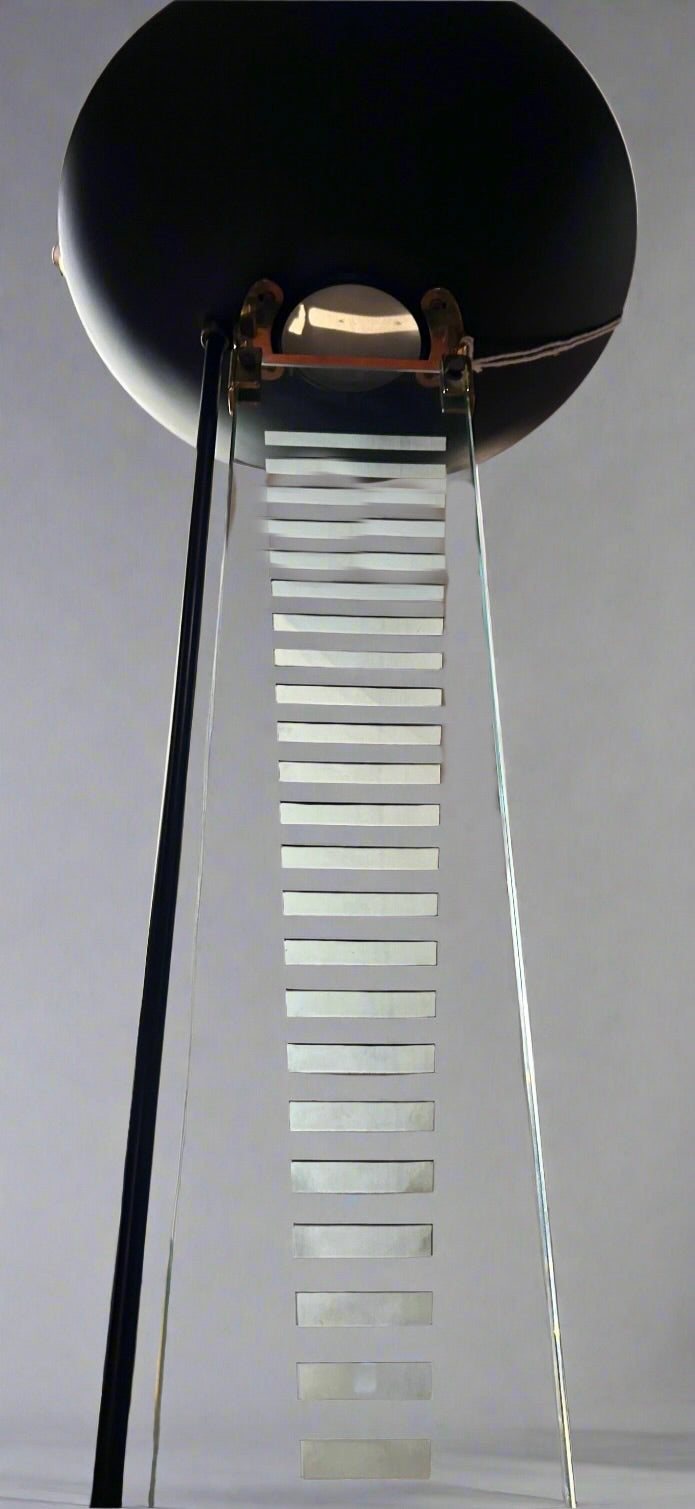 Postmodern Torchiere Glass Floor Lamp by Fontana Arte