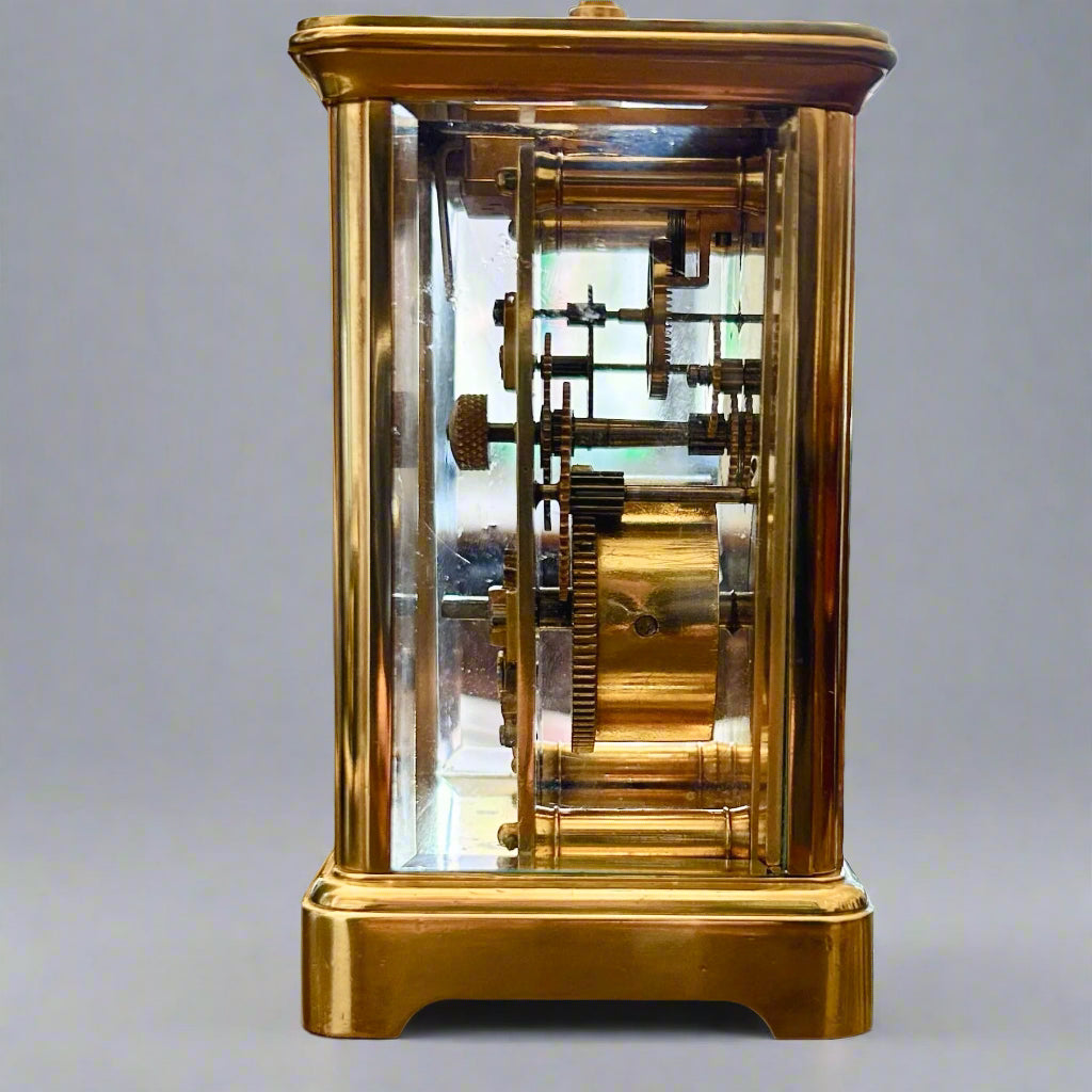 French Brass Carriage Clock - working