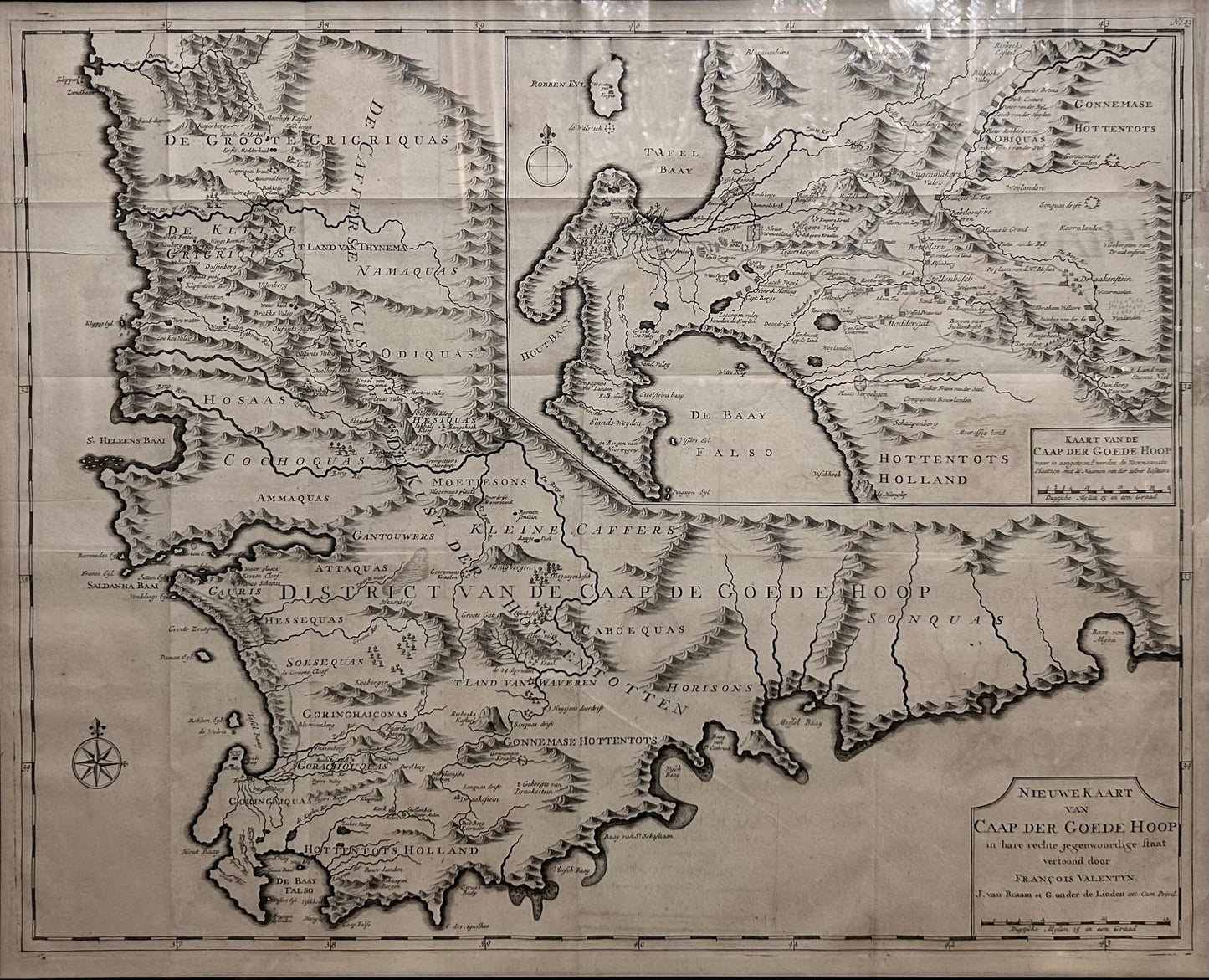 18th Century Map of Cape of Good Hope - 1726