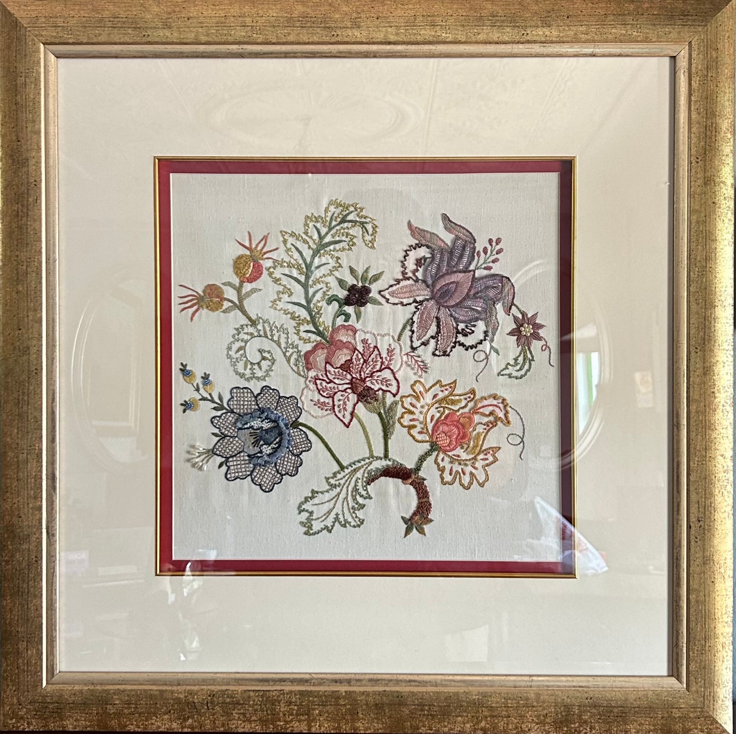 Pair of Vintage Embroidered Pictures
