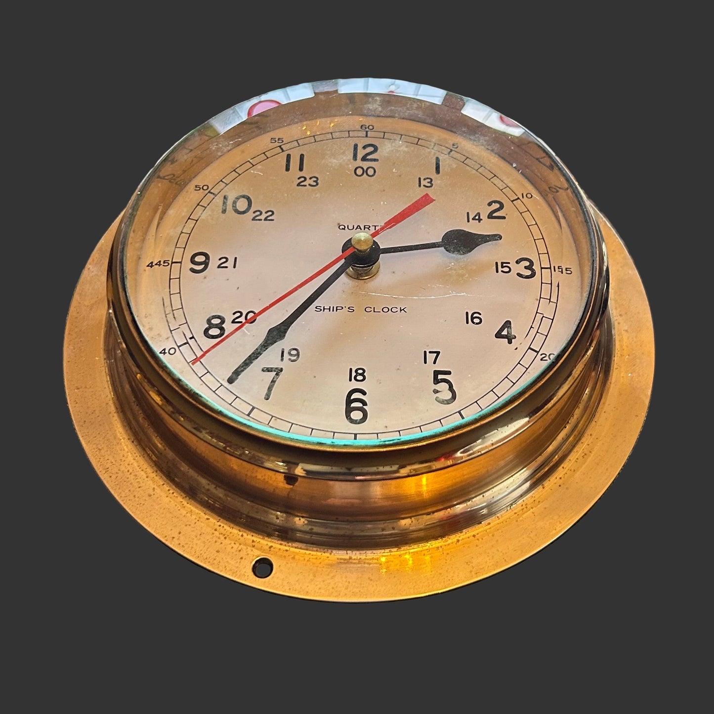 Naval Brass Ships Bridge Quartz Clock