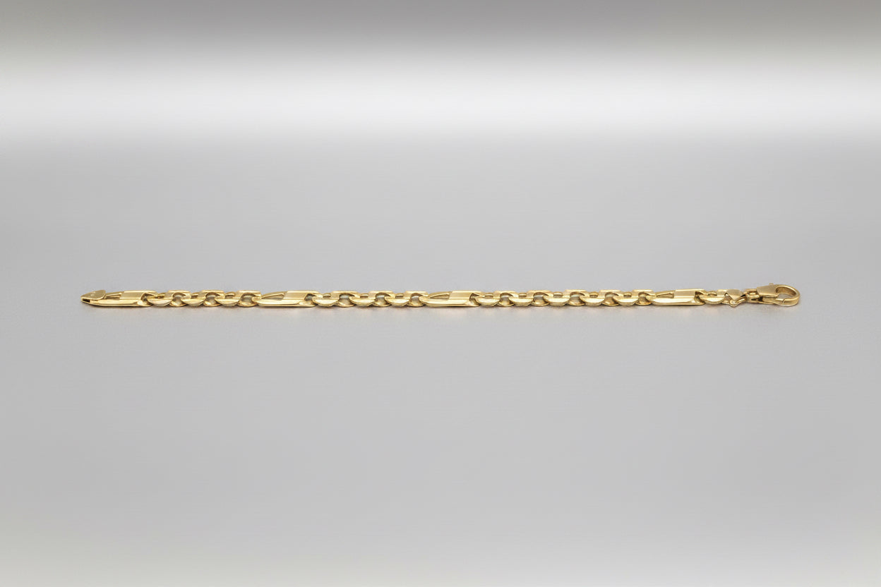 9 Carat Gold Bracelet, stamped 375 and tested, length 20,5cm