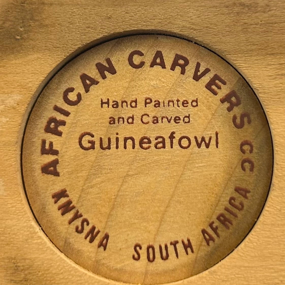 Pair of Guinea Fowl - by African Carvers Knysna