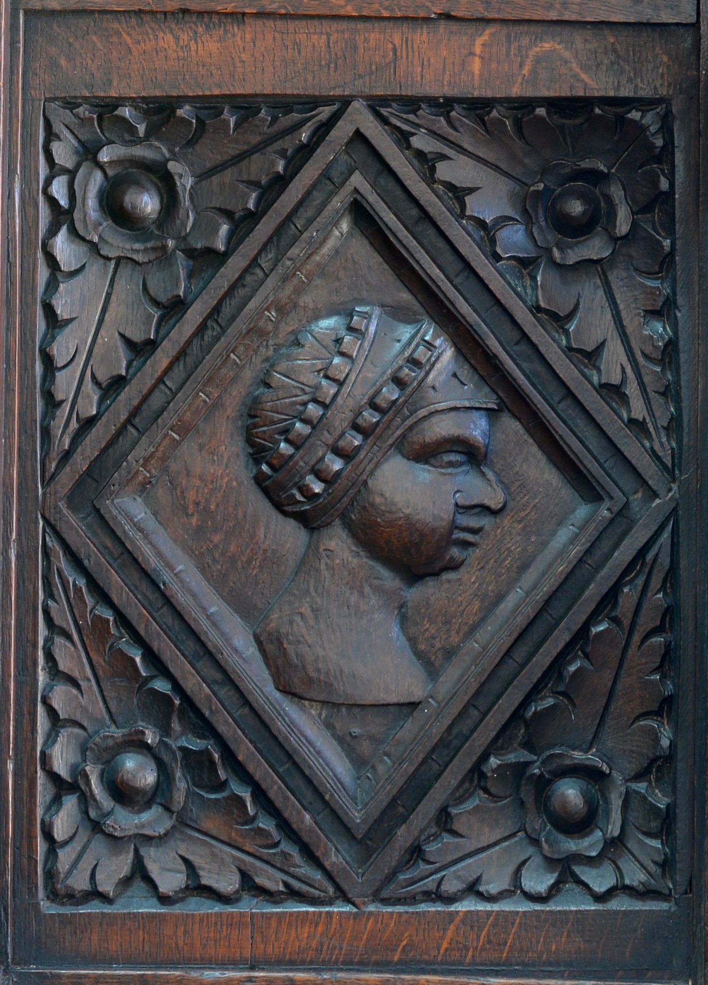 16th Century carved oak Romayne Panels,