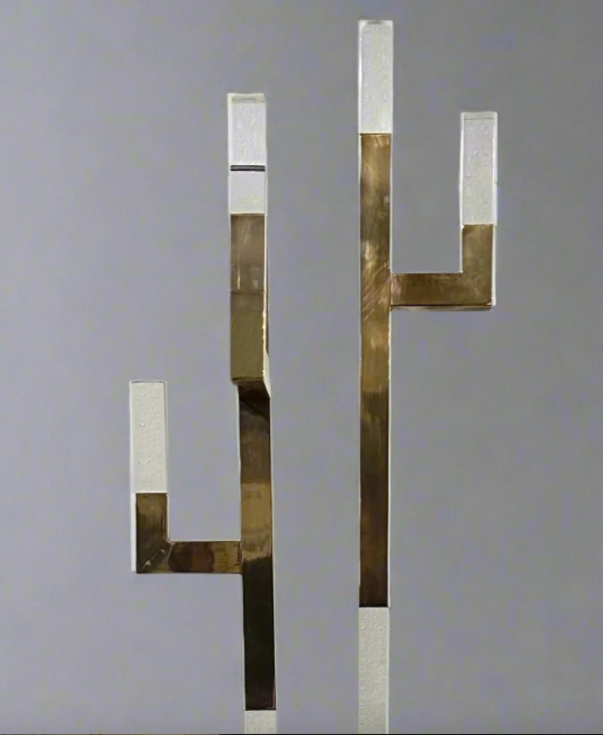 MCM brass and perspex Hat/Coat Rack
