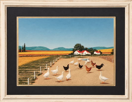 Shirley Ginger, signed '90 - Acrylic - Farmyard