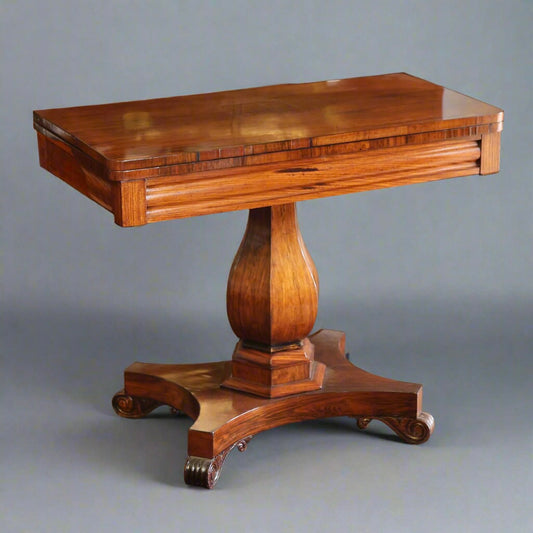 Early Victorian rosewood Card Table.