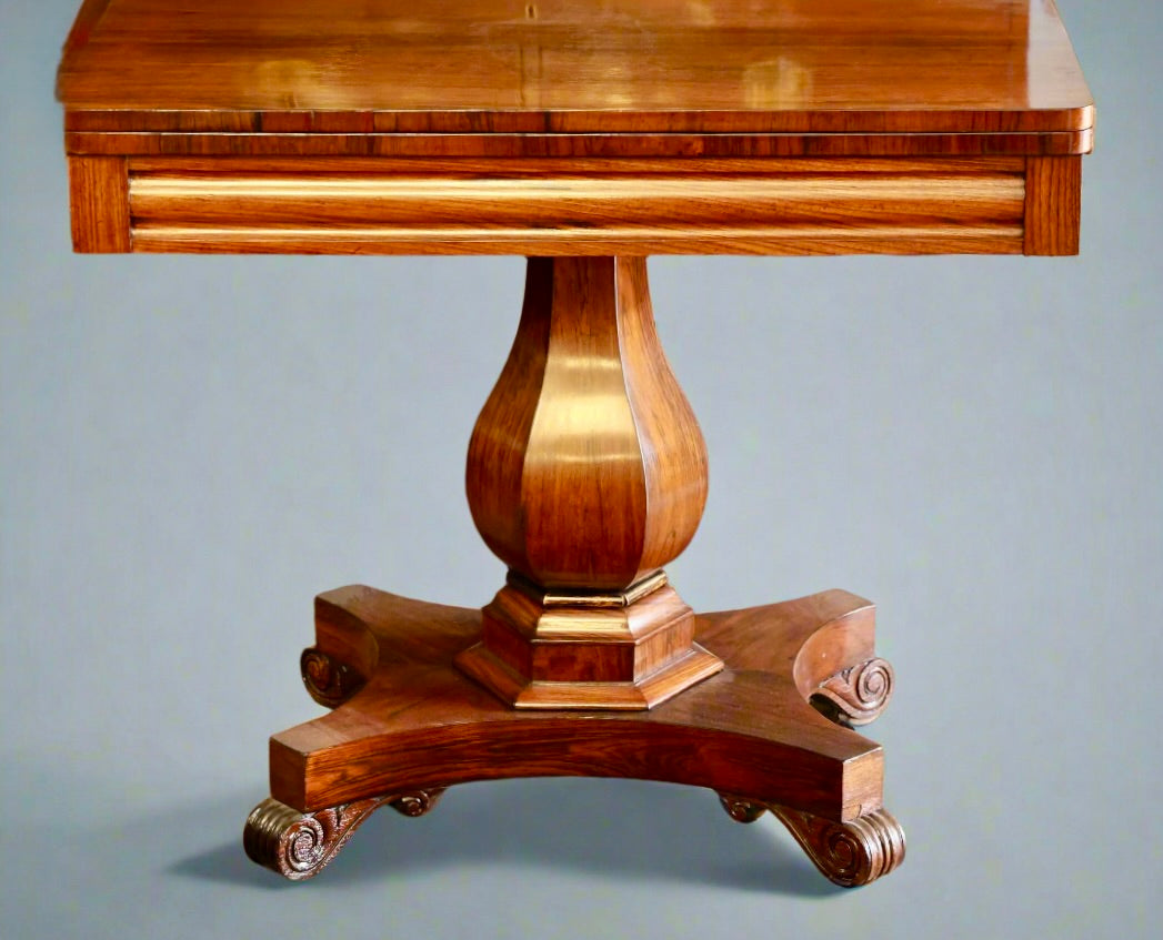 Early Victorian rosewood Card Table.