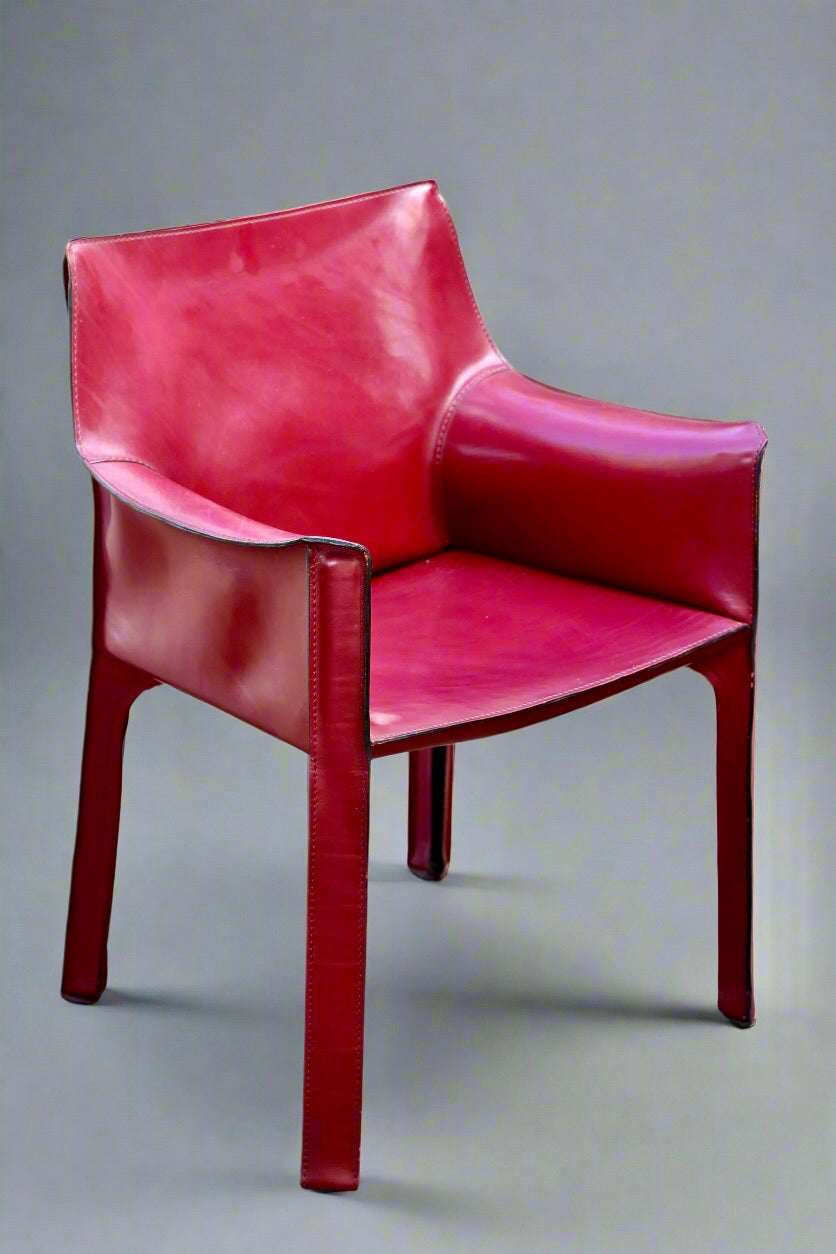 Set of six CAB 412's and two CAB 413's Dining Chairs - designed by Mario BELLINI for Cassina, Mid 1980's