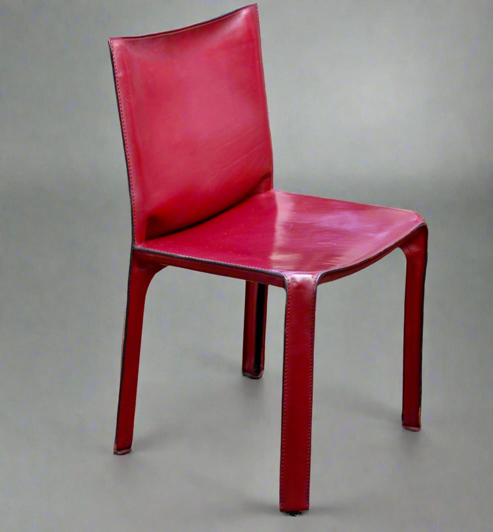 Set of six CAB 412's and two CAB 413's Dining Chairs - designed by Mario BELLINI for Cassina, Mid 1980's