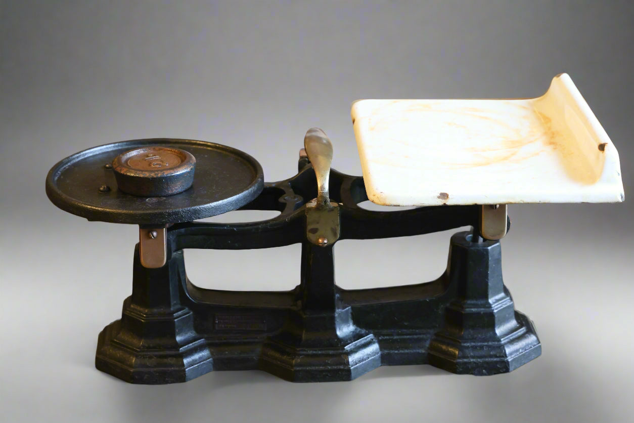 Victorian Cast Iron Scale - Maker Wright Scale Company