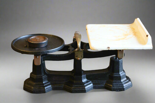 Victorian Cast Iron Scale - Maker Wright Scale Company