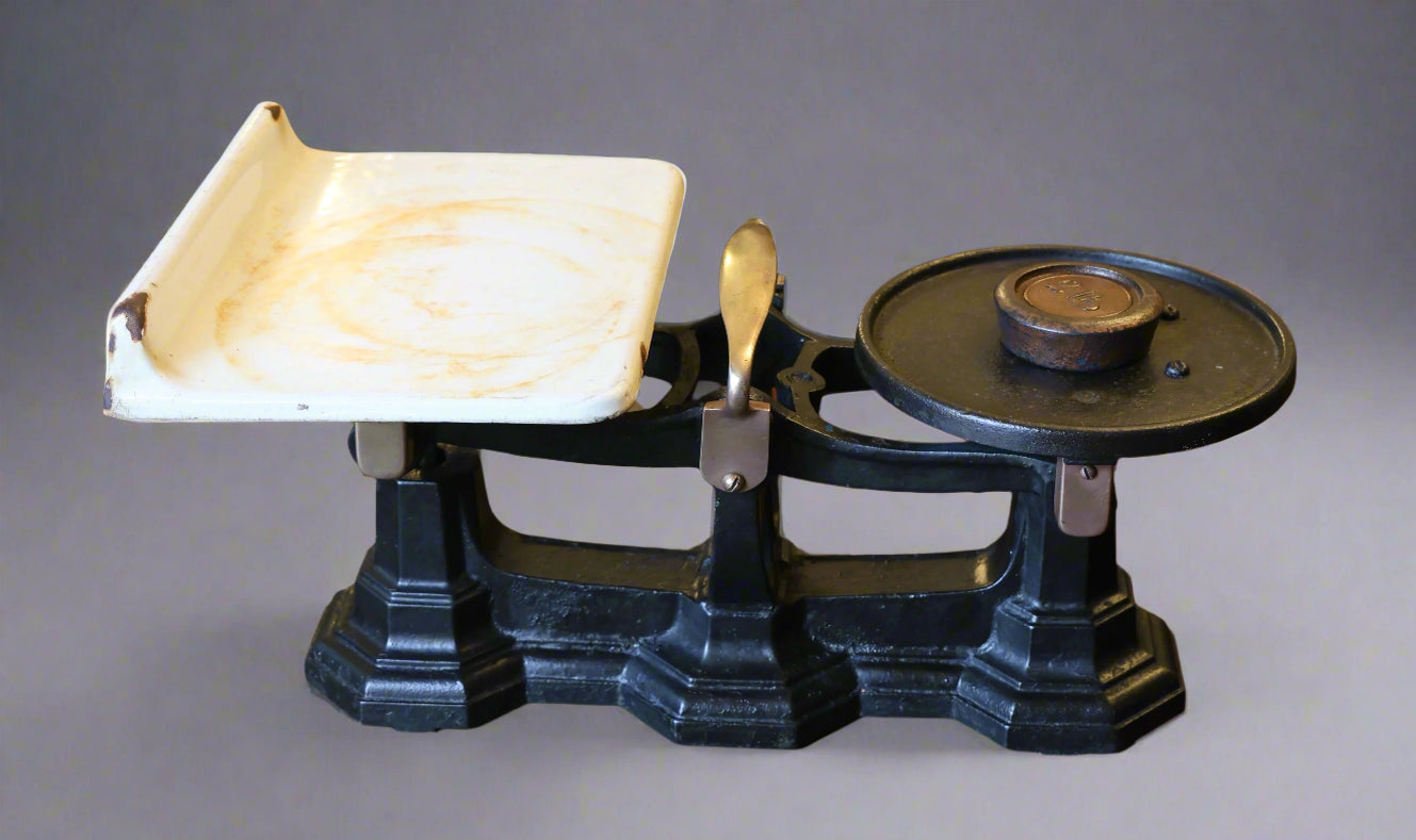 Victorian Cast Iron Scale - Maker Wright Scale Company