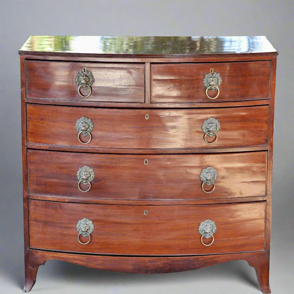 Georgian mahogany bow-front Chest of Drawers