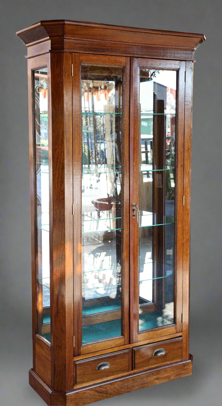 Mahogany Display Cabinet - made to order