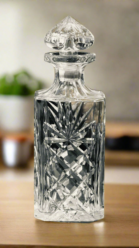 Square Cut Crystal Decanter