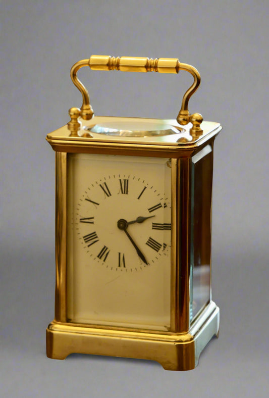 French Brass Carriage Clock - working