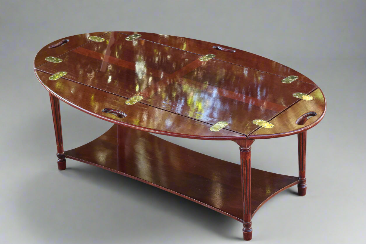 Butlers' Tray Coffee Table with Folding Sides