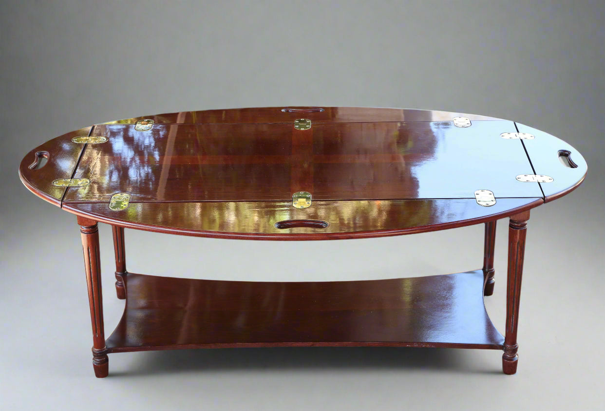 Butlers' Tray Coffee Table with Folding Sides