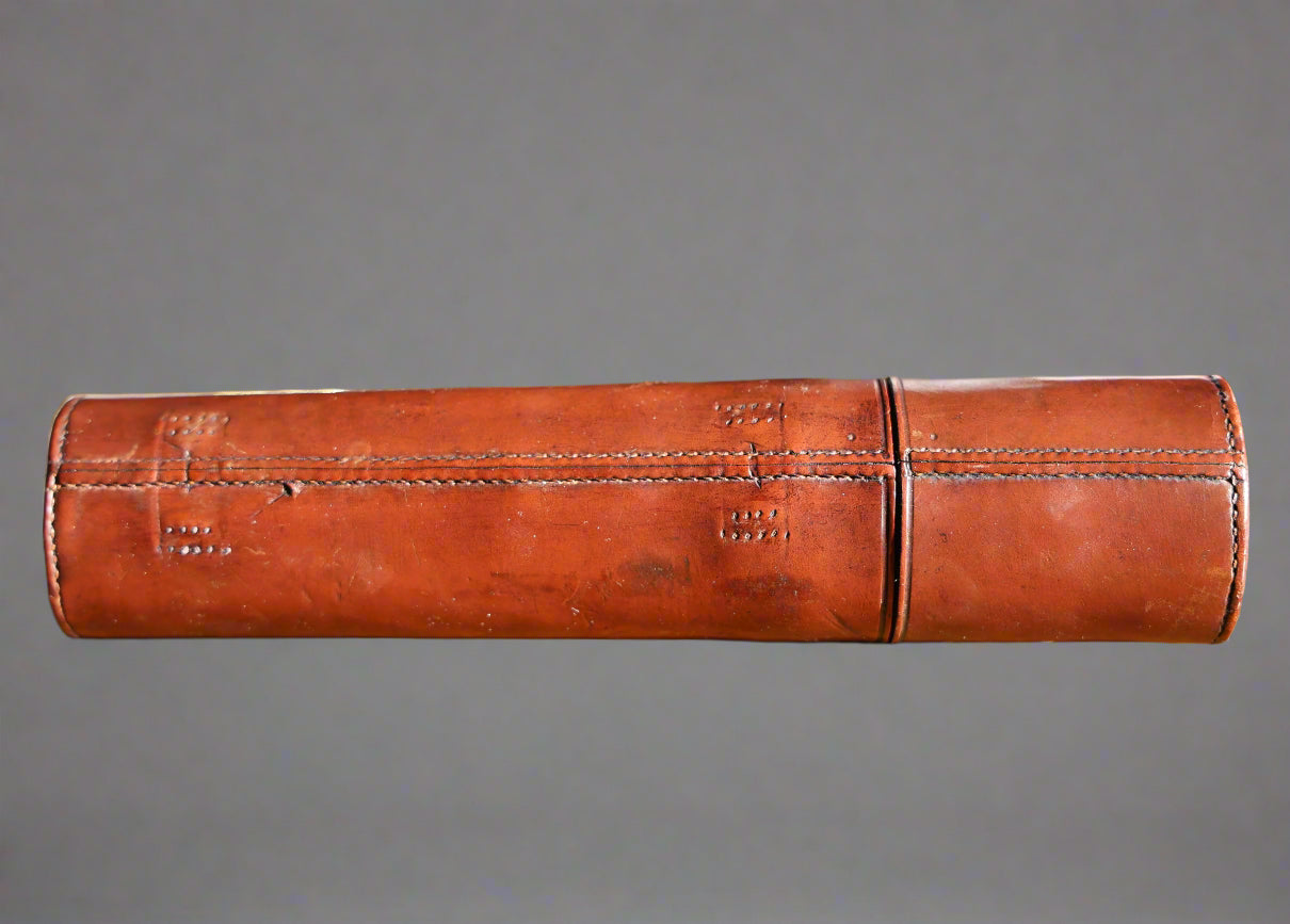 19th Century Lord Bury four draw brass and leather-covered Telescope by J. H. Steward of The Strand London