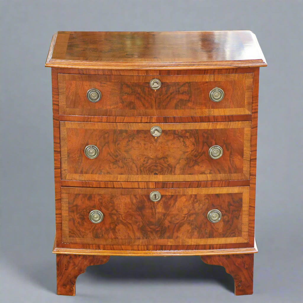 Walnut Pedestal/Chest of Drawers