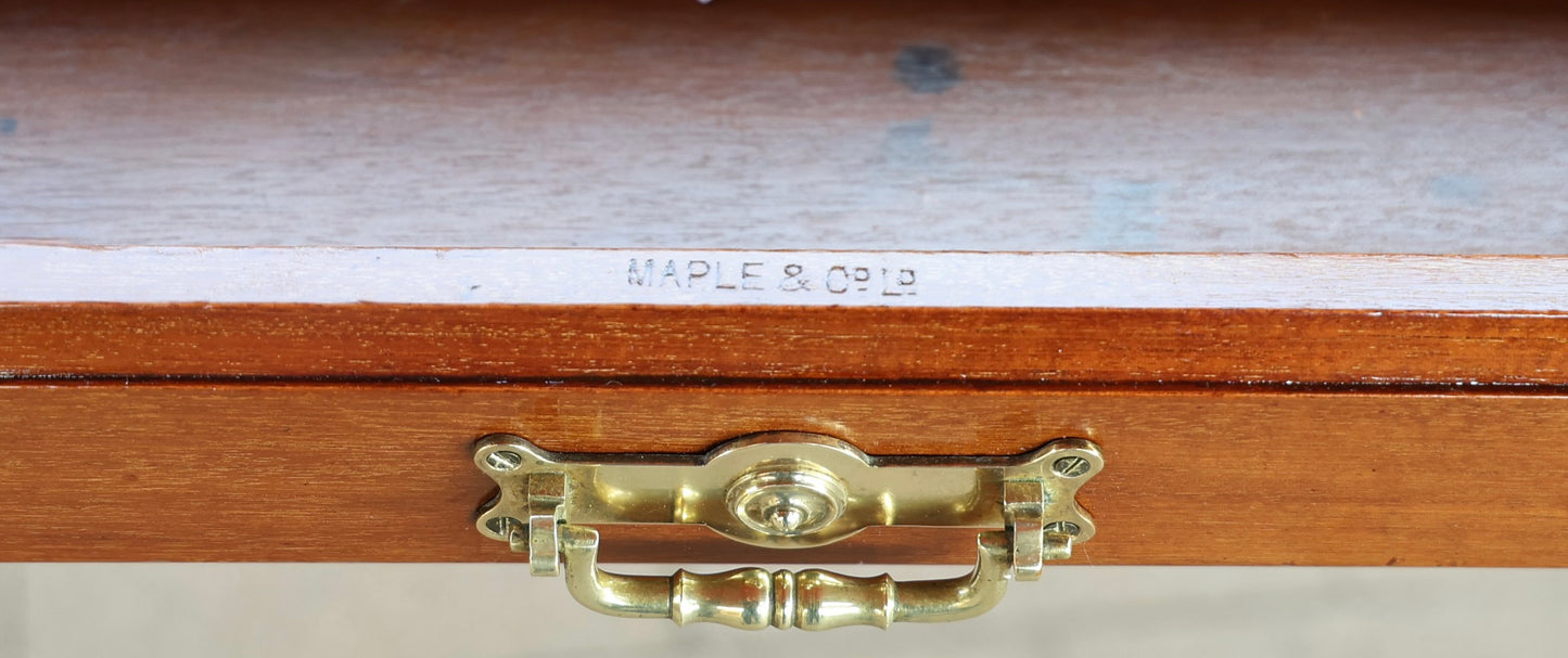 Edwardian Maple & Co Mahogany Writing Table