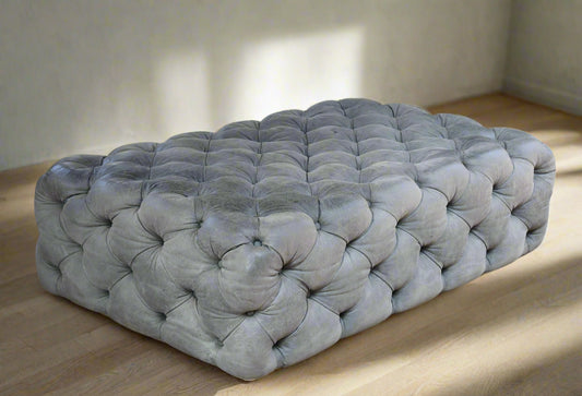 Weylandts Cuban Tufted leather Ottoman