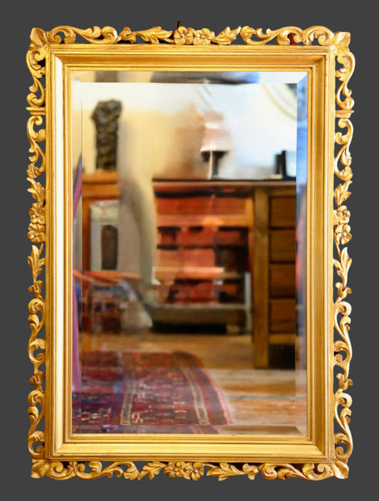 Gilt Framed Bevelled Mirror