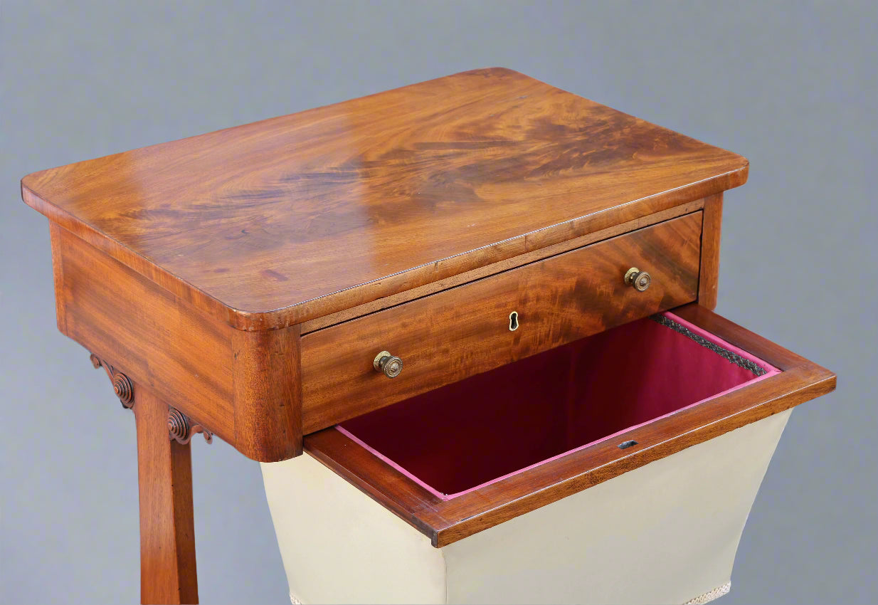 Early Victorian mahogany Work/Sewing Table
