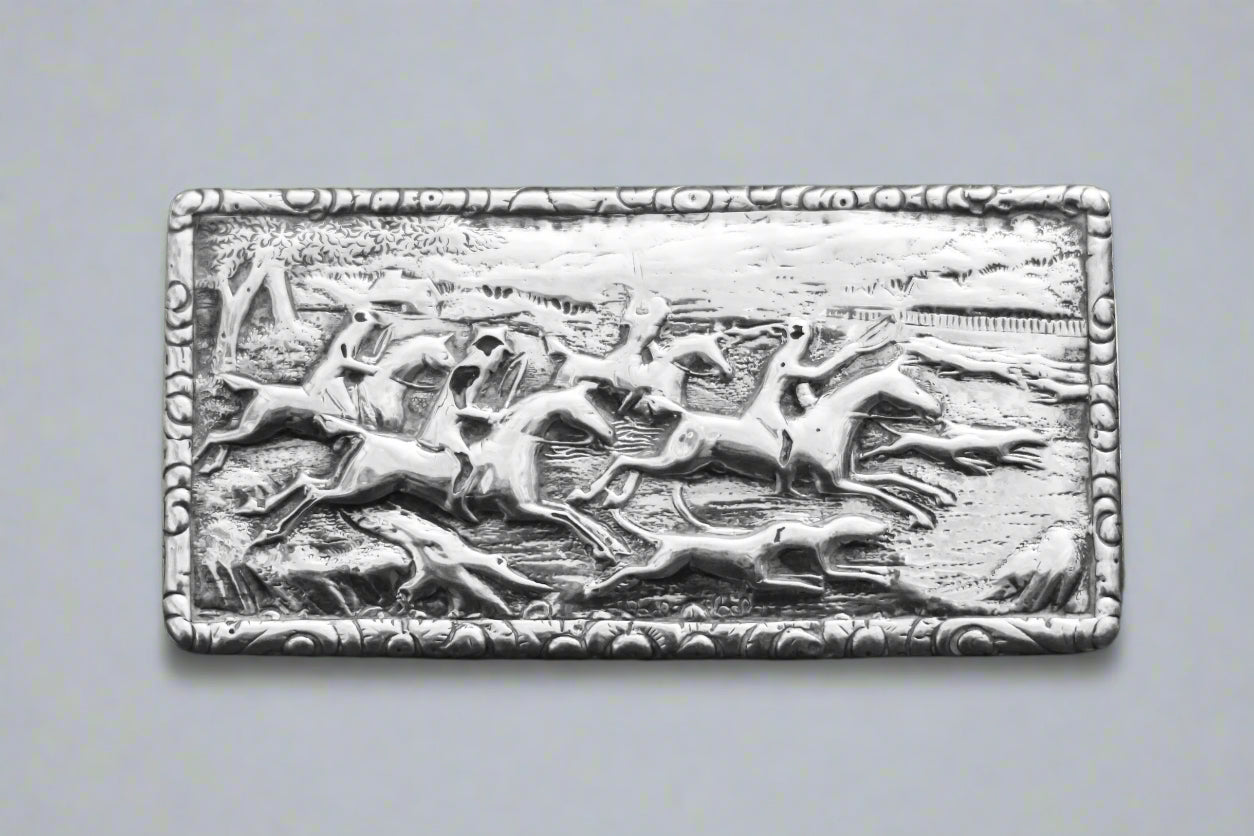 George IV Antique Silver Hunting Snuff Box, Thos. Shaw