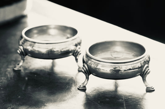 Pair of Georgian Silver Salts