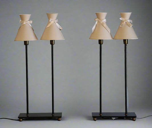 Stunning pair of French Catherine Memmi twin Table Lamps - SOLD V Quickly