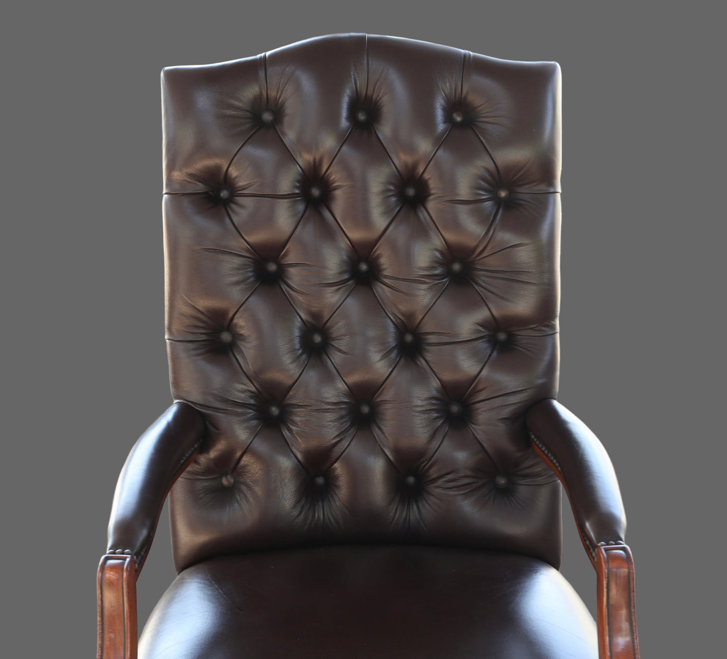 Brown Leather Executive's Office Chair