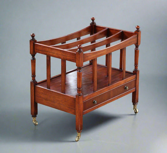 Regency style mahogany Canterbury
