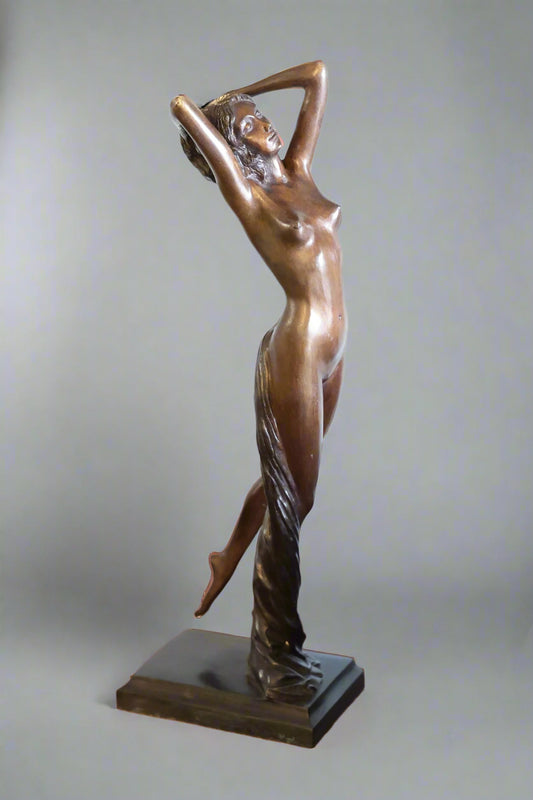 Patinated Spelter Figurine after Joseph Michel-Ange Pollet (1814-1870)
