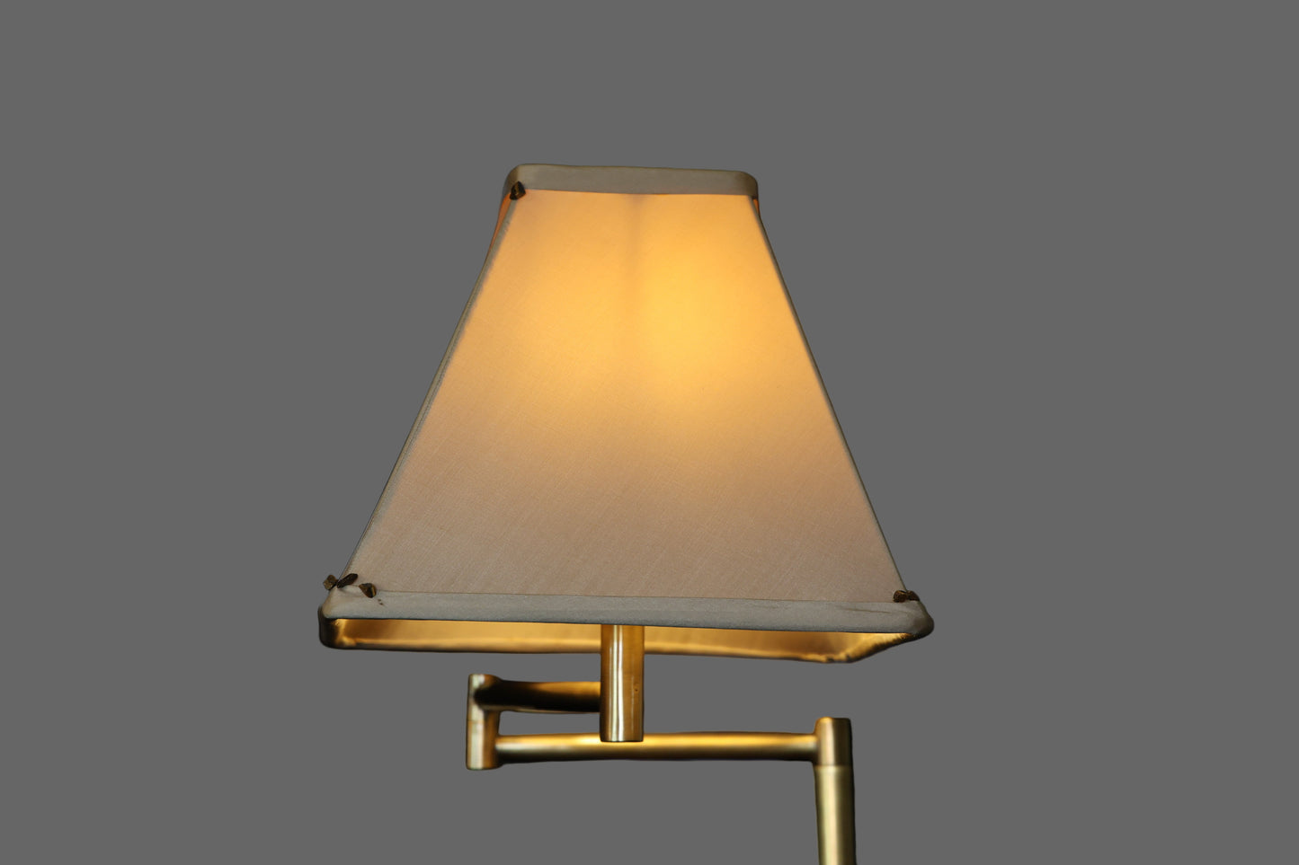 Italian Brass Swing Arm Floor Lamp