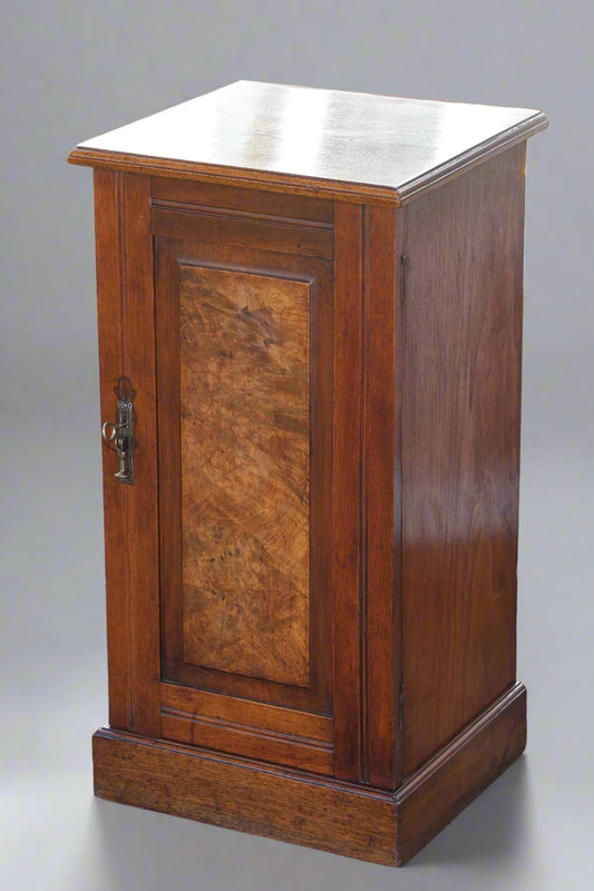 Edwardian mahogany and walnut Pedestal
