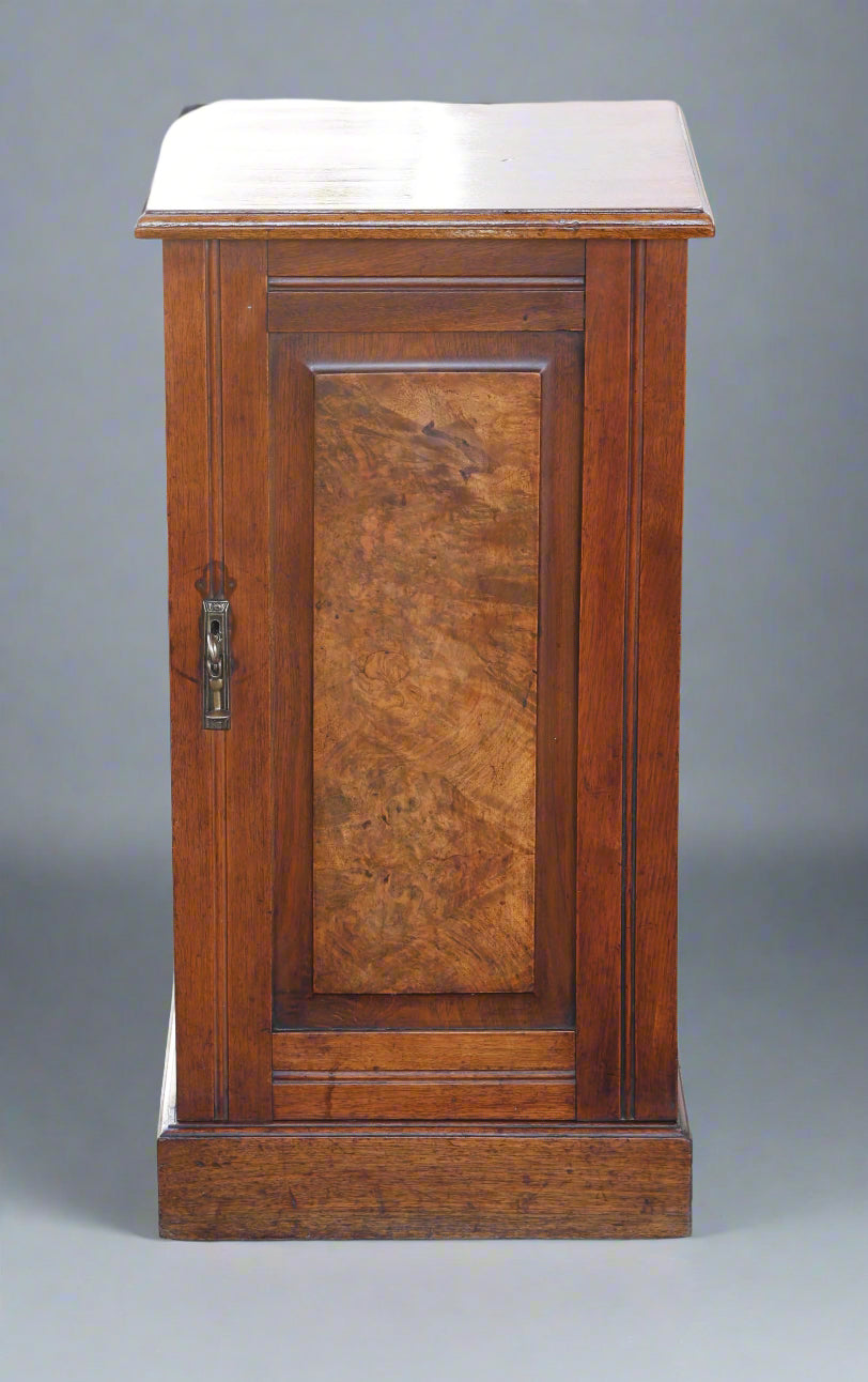 Edwardian mahogany and walnut Pedestal