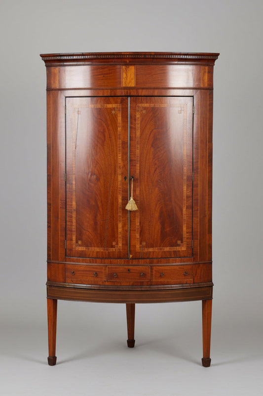 Georgian inlaid mahogany Corner Cabinet