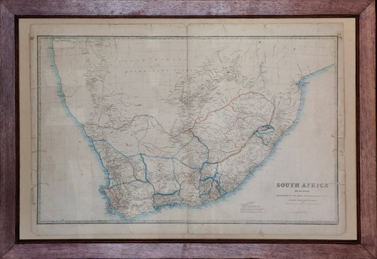 Large Mid 19th Century Map of South Africa - James Wyld , Circa 1850
