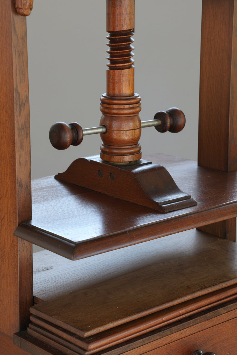 19th Century Dutch Oak Linen/Book Press