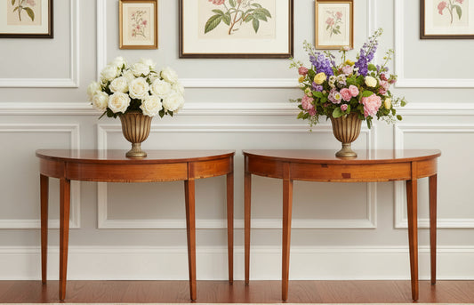 Pair of Georgian Demi-lune Tables