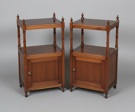 Pair of mahogany Bedside Pedestals
