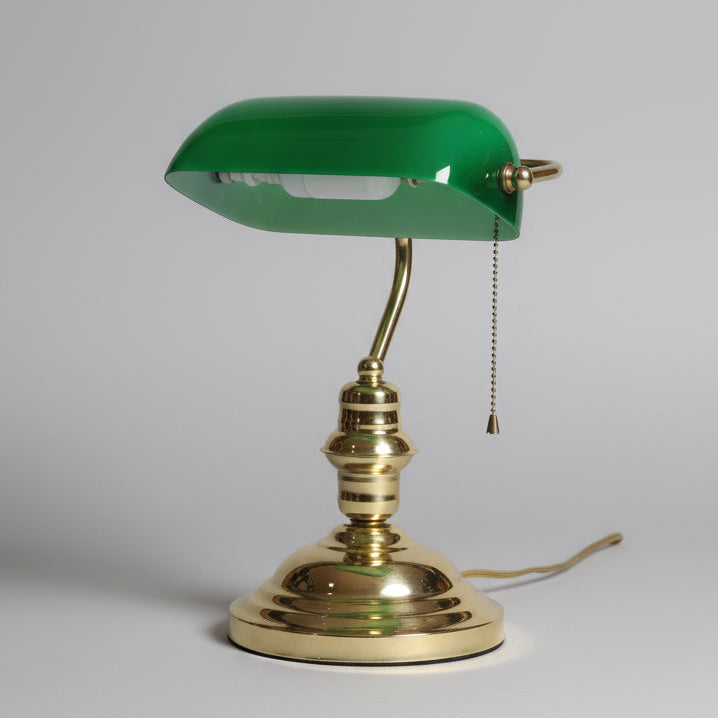 Brass Banker's Lamp