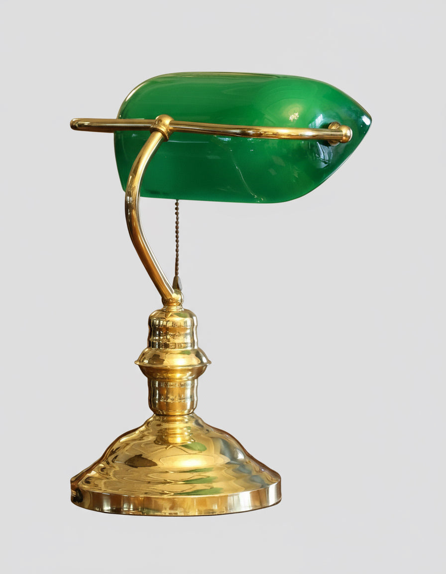 Brass Banker's Lamp