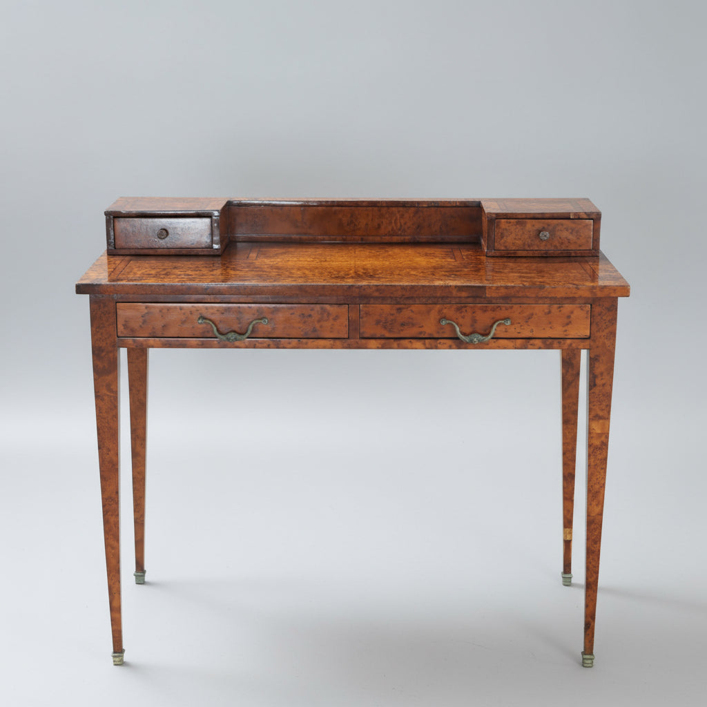 An Edwardian burr yewwood Lady's Writing Table - SOLD