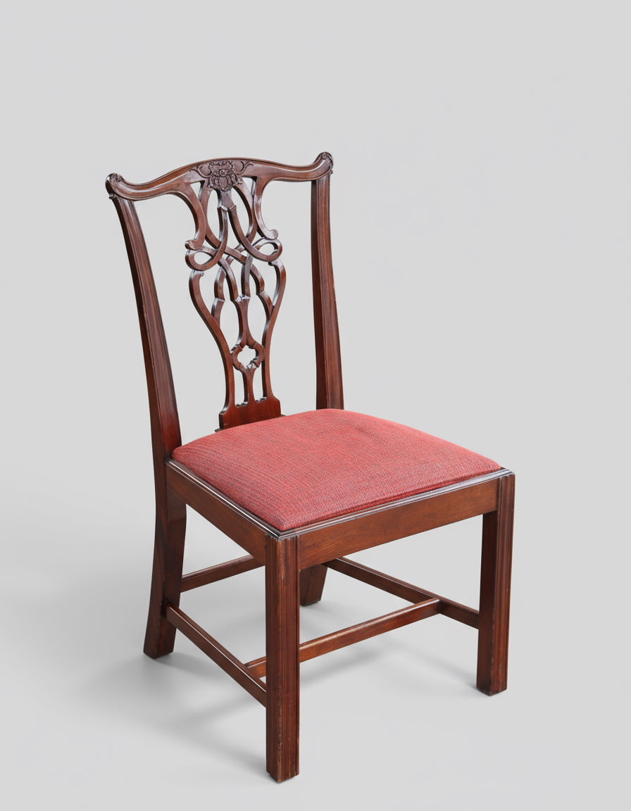 Set of Eight Griffiths & Griffiths mahogany Chippendale style Dining Chairs - SOLD