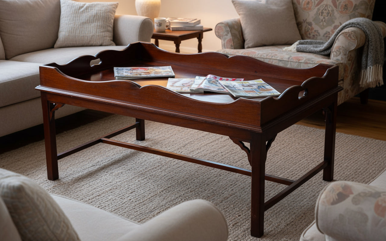 Mahogany Butler's Tray Coffee Table