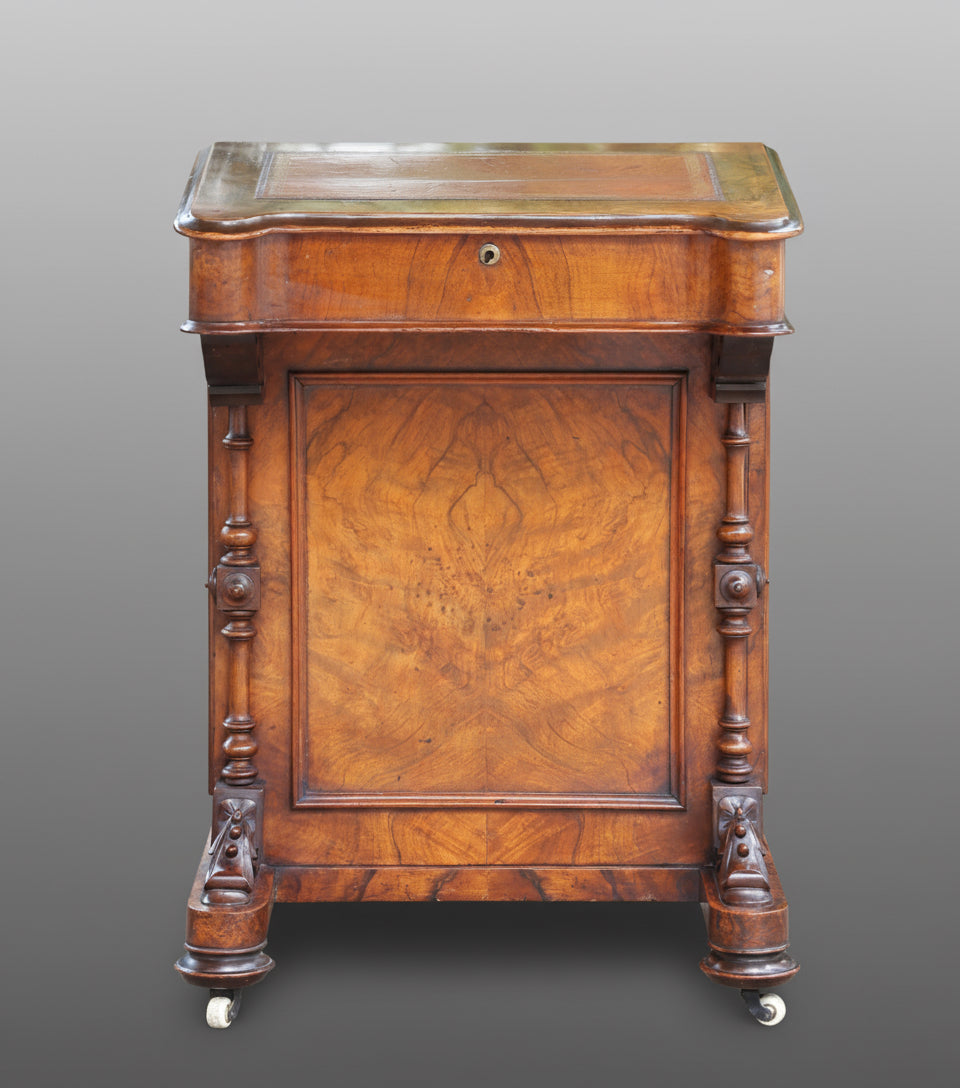 Victorian Walnut Davenport