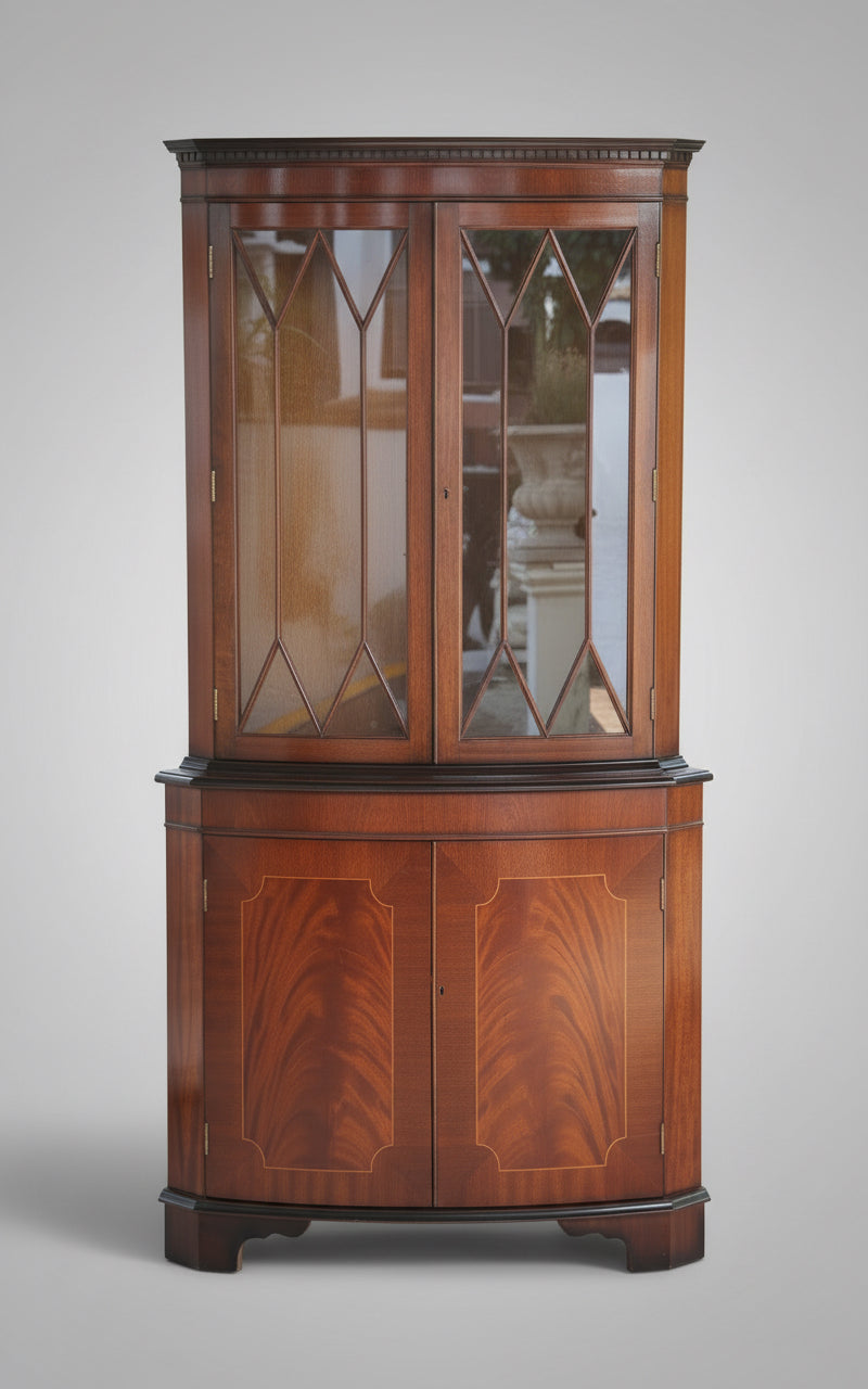 Georgian style mahogany Corner Cabinet